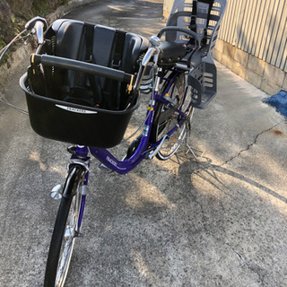 前後の子供乗せ自転車