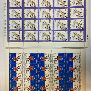 記念切手20円シート8枚（20円ｘ20ｘ8枚）額面金額　3200円