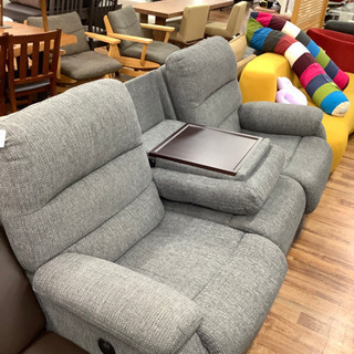 3人掛け電動リクライニングソファ ニトリ グレー