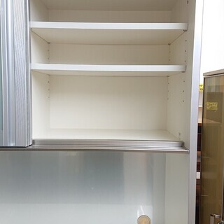 ★ pamouna パモウナ レンジボード 食器棚 ホワイト ソフトクローズ 高級 モダン☆100×50×203☆配達可能 買取帝国 朝霞店 