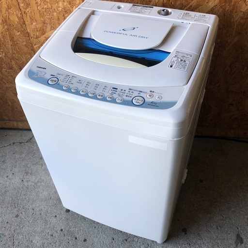 A2207　東芝　2011年　６kg 洗濯機
