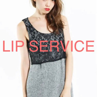 LIP SERVICE レース×ツイードタンクワンピース