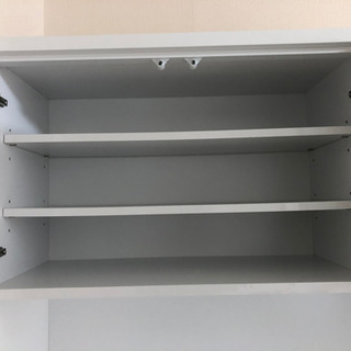 【最終値下げ】展示品 ほぼ未使用 キッチンボード　食器棚　ホワイト