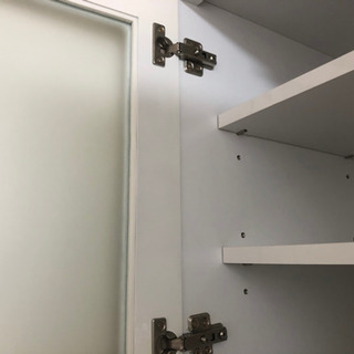 【最終値下げ】展示品 ほぼ未使用 キッチンボード　食器棚　ホワイト