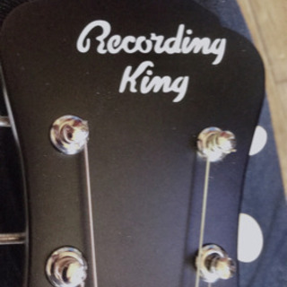 弦楽器、ギター 【ほぼ新品/調整済み】RECORDING KING RDS7 ブラック アコギ アコースティックギター