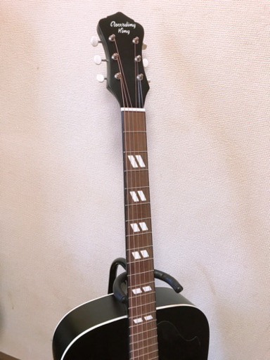 ほぼ新品/調整済み】RECORDING KING RDS7 ブラック アコギ