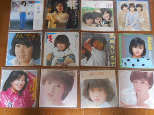 80年代 90年代 アイドル シングルレコード ４１枚 太田裕美 キャンディーズ 松本ちえこ 薬師丸ひろ子 石野真子 松田聖子 ピンクレディ 囲碁男 枚方公園のその他の中古あげます 譲ります ジモティーで不用品の処分