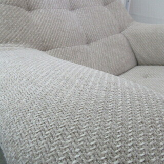 JKN1523/リクライニングチェア/パーソナルチェア/ベージュ/オットマンセット/ザ・ファースト/カリモク/karimoku/RU72シリーズ/美品/中古品/