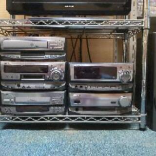 ★KENWOOD CD×6/MD/カセットコンポ★(100w)#...