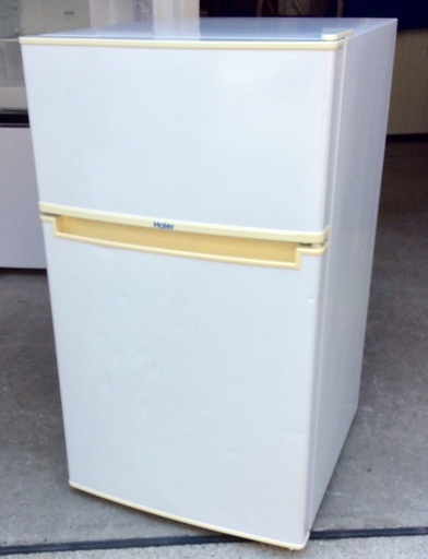 【RKGRE-436】特価！ハイアール/85L 2ドア冷凍冷蔵庫/JR-N85A/中古品/2016年製/当社より近隣無料配達！
