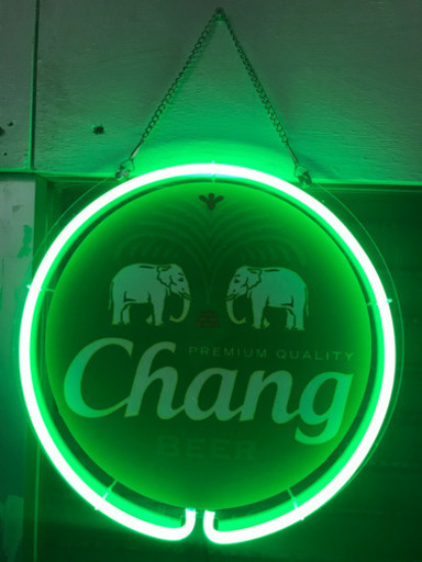 激レア!!! タイのChang beer ネオンライト