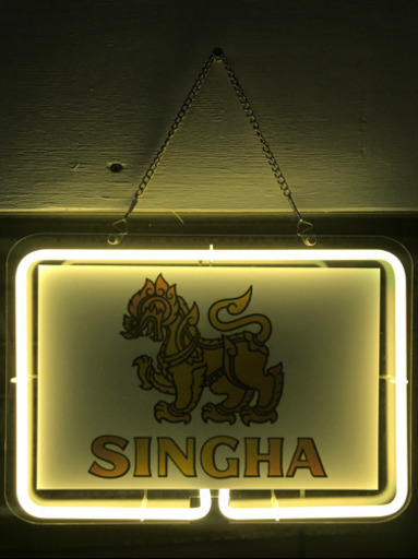 激レア!! タイのSINGHA Beerネオンライト
