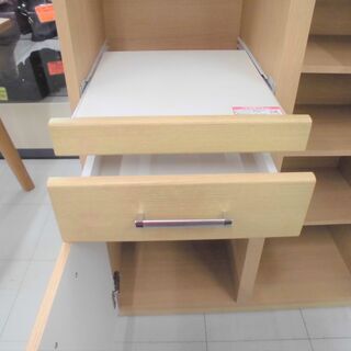 レンジボード 食器棚 ナチュラル 幅80x奥行40x高さ115.5cm 苫小牧西店