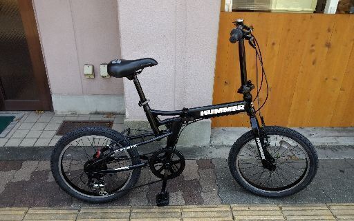 HUMMER[ハマー]20吋折り畳み自転車 外装6段/ブラック