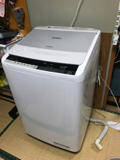 HITACHI 洗濯機 BeatWash BW-70WVE3 (W) 7キロ