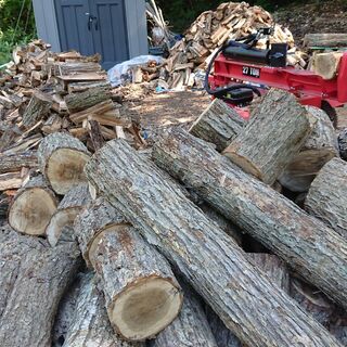 完売】薪(ミズナラ) 25,000円/1㎥ 5㎥以上ご購入で送料