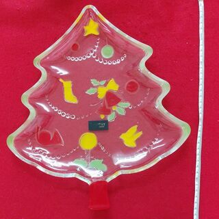 SZK200825-06　クリスマスツリーの皿　1皿