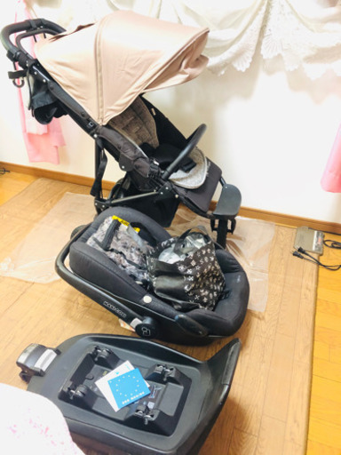 ベビーカー　マキシコシ　エアバギーココプレミアム　ベージュ　ベビー　チャイルドシート