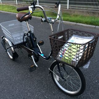 J378 Panasonic パナソニック 電動アシスト3輪自転車 ビビライフ BE-ELR832 USブルー 2019年モデル クリーニング済み