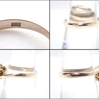 E366 K18 デザインリング 3.5g 11号