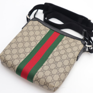 GUCCI/GGスプリーム フラット メッセンジャー》ABランク 美品
