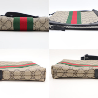 GUCCI/GGスプリーム フラット メッセンジャー》ABランク 美品