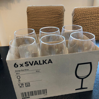 IKEAのグラス　六個セット
