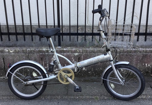 動作品 16インチ 折りたたみ自転車 折り畳みカゴ付き ウィナーズ 妙興寺の折りたたみ自転車の中古あげます 譲ります ジモティーで不用品の処分