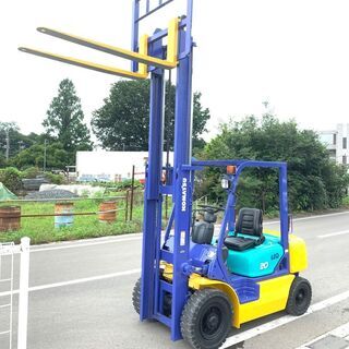 KOMATSU 2tフォークリフト FG20C-12 シート新品！ ノーパンク