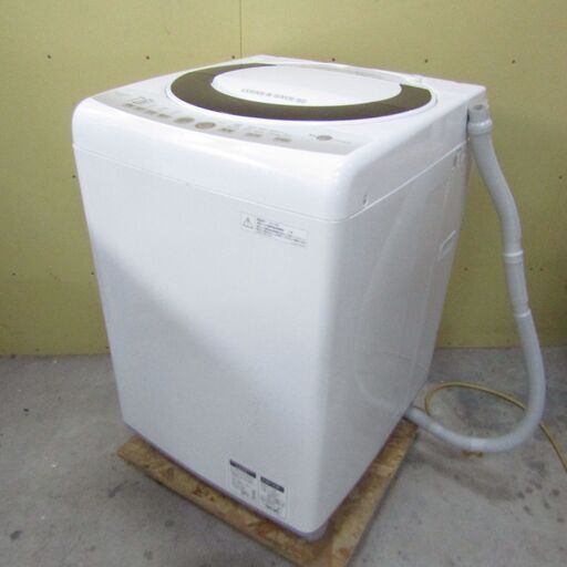 N1316 【動作品】 シャープ 洗濯機 7kg 送風乾燥 高濃度洗浄 ES-T704 2010年製 SHARP 家電 電化製品 福井 リサイクル