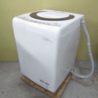 N1316 【動作品】 シャープ 洗濯機 7kg 送風乾燥 高濃...