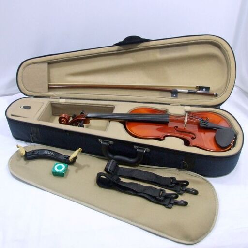 メンテ済み 鈴木バイオリン 分数 3/4 No230 2008年製 アウトフィットセット Suzuki弓 鈴木バイオリンケース 毛替え済み弓 ケース 愛知県清須市 手渡し 全国発送対応 中古バイオリン 管理2270 メンテ済み 鈴木バイオリン 分数 3/4 No230 2008年製 アウトフィット