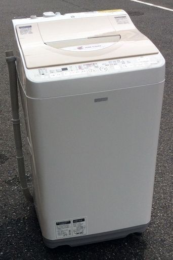 【RKGSE-319-1】特価！シャープ/SHARP/6kgタテ型洗濯乾燥機/ES-TG6NC-C/中古品/2014年製/当社より近隣地域無料配達