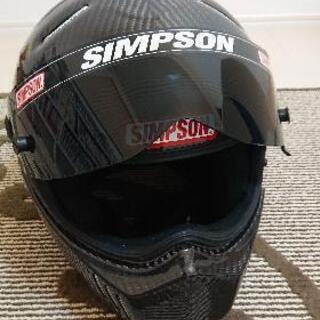 未使用シンプソン仕様リアルカーボンヘルメット 高品質 