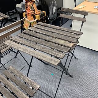 （ベランダ·テラス用）テーブルセット ２セット　IKEA　TÄR...