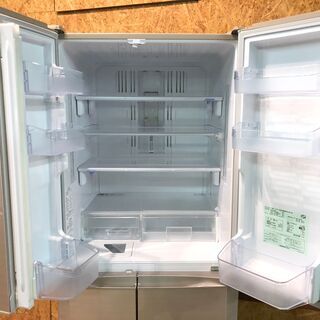 管理KRR192】MITSUBISHI 2010年 MR-E45R 445L 6ドア 冷凍冷蔵庫 自動製氷