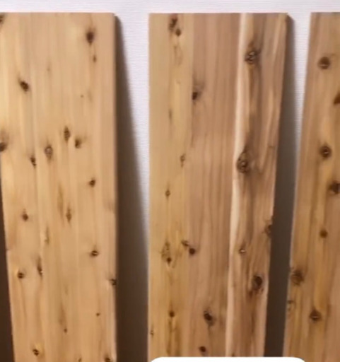 壁面収納】25日まで！天然杉×コンクリ