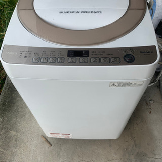 2017年　シャープ洗濯機　ＥＳーＫＳ７０Ｓ　７キロ