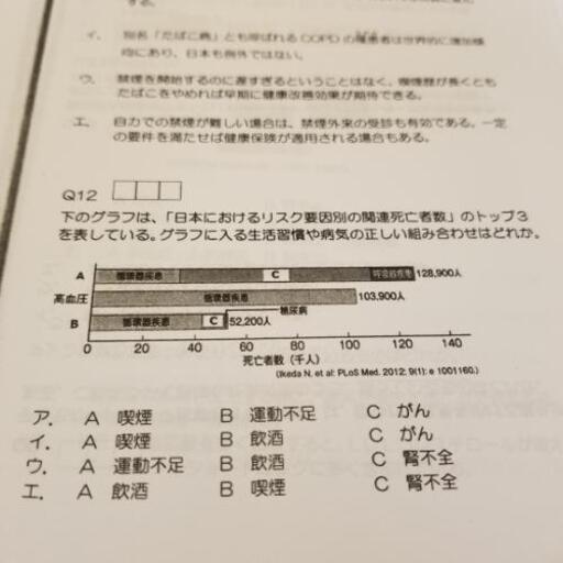 日本健康マスター検定 過去問 問題集 ゴルゴル 桜上水のスポーツの中古あげます 譲ります ジモティーで不用品の処分