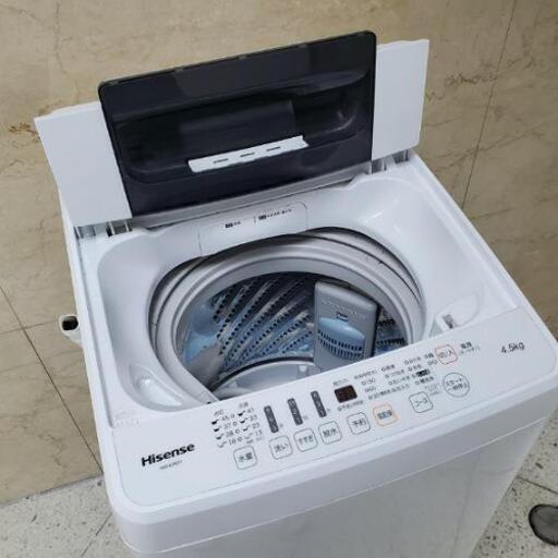 ※取引中■配送可■2016年製 Hisense ハイセンス 4.5kg 全自動洗濯機 HW-E4501