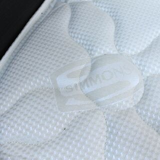 【おすすめ品】 美品 参考定価¥321,870 SIMMONS シモンズ ダブルサイズベッド ダブルクッション 幅142cm☓奥行き210cm☓高さ48cm led照明