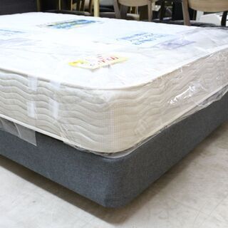 【おすすめ品】 美品 参考定価¥321,870 SIMMONS シモンズ ダブルサイズベッド ダブルクッション 幅142cm☓奥行き210cm☓高さ48cm led照明