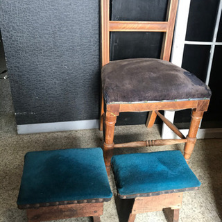アンティーク椅子、レトロな椅子、腰掛け、昭和レトロ椅子