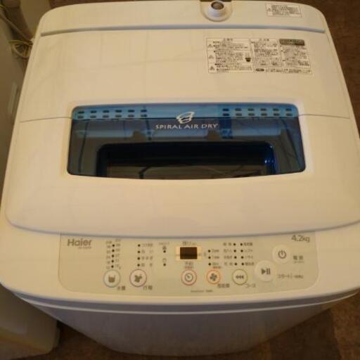 HS49★説明文必読‼️Haier 4,2kg洗濯機 JW-K42M 2018年