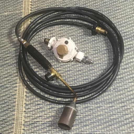 送料込　プロパンガスバーナー　ホース長　5m  カツラ精機　減圧器