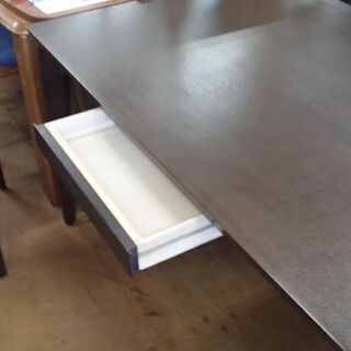 【店舗同時販売中】　大塚家具製造　カンナ　引出付ダイニング5点セット　ダークブラウン