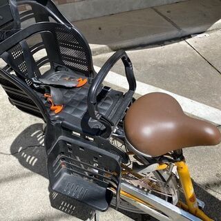 【日本製】３人乗り対応自転車　前方後方チャイルドシート付きママチャリ　２６インチ　鹿児島市