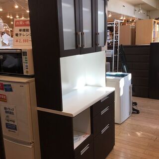 収納家具 3枚扉ﾚﾝｼﾞﾎﾞｰﾄﾞ ﾌﾞﾗｳﾝ 【ﾄﾚﾌｧｸ桶川店】