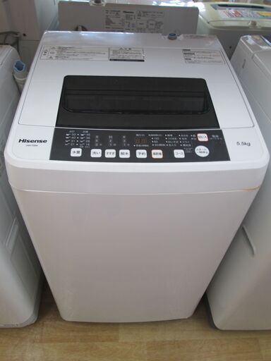 ハイセンス　洗濯機　HW-T55A　2017年式　5.5ｋｇ　中古品