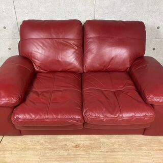 ニトリ 2人掛けソファ レッド